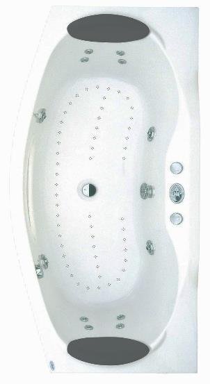 CLASSIC GRENADA 170x87 Pojemność: 265l Dysze: wanna + stelaż + przelew OVS.370.XXX.00.