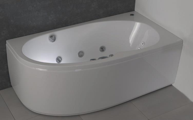 CLASSIC MAURITIUS 155x90, 165x90, 175x90 Rysunki przedstawiają wersję lewą MAURITIUS 155x90 Pojemność: 240l wanna + stelaż + przelew OVS.300.XXX.00.Y 2 210 zł wanna + nośnik styropianowy+przelew OVS.