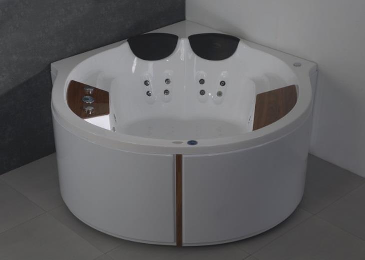 Wanna posiada przetłoczenia pod wszystkie dysze do hydromasażu MARGARITA 130x130 Pojemność: 530l wanna + stelaż + przelew OVS.560.XXX.00.