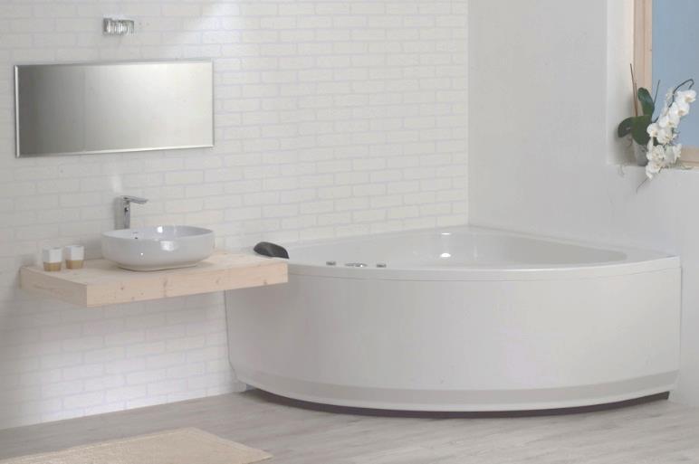 XXX 590 zł Uwaga: Ze względów technologicznych wysokość wanny może ulec zmianie +/- 2 cm HAWAII 135x135 Pojemność: 317l
