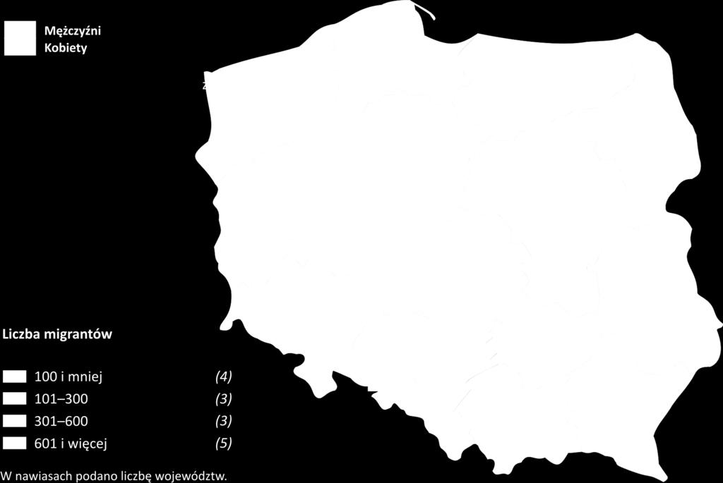 Odpływ migrantów z województwa wielkopolskiego do