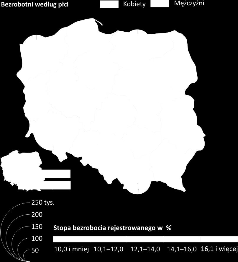 Bezrobotni zarejestrowani i stopa bezrobocia rejestrowanego w 2009 r. - wg stanu na koniec roku 2008, liczba pracujących w gospodarce narodowej wynosiła 1332 tys.