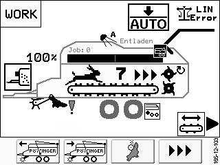 POWER CONTROL 10. Wskaźnik poziomu napełnienia (opcja) 11 11. Automatyczny rozładunek aktywny* / nieaktywny Jeżeli wskazywany jest symbol, automatyczny załadunek jest aktywny. 12.