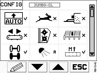 POWER CONTROL Menu Konfiguracja M6 W menu Konfiguracja należy podać wyposażenie przyczepy samozbierającej.