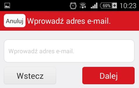- do jednego adresu e-mail można przypisać tylko jedno konto.