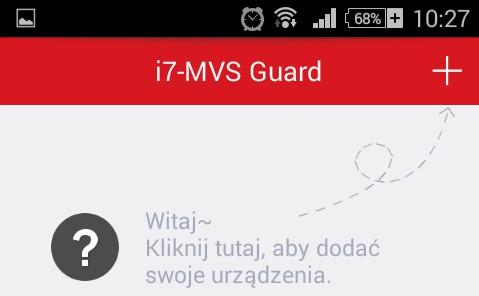 W tym celu należy nacisnąć znak + znajdujący się w prawym górnym rogu ekranu. Otworzy się okno dodawania urządzenia za pomocą kodu QR.