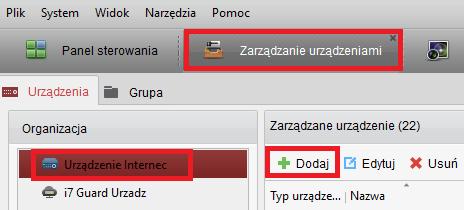 7.2 za pomocą programu i7-vmsv2 Opisane funkcje dotyczą programu w wersji 2.6.1.50.