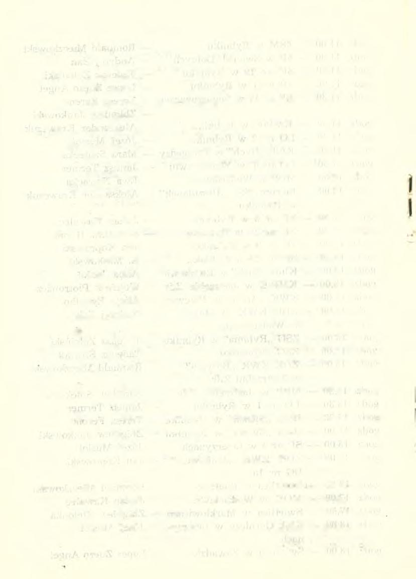 IMPREZY: Wtorek 3. 10. 1989 r. 11.00 Mała Scena Teatru Wysocki" recital wokalny w wyk. Emiliana Kam iń skiego (impreza zamknięta dla Zespołu Szkół Ekonomiczno -Usługowych) 12.