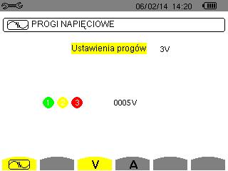 U+U+U3 lub V+V+V3: każdy kanał ma inny współczynnik do zaprogramowania. Należy postępować jak dla jednego współczynnika, ale należy powtórzyć czynność kilka razy. Zatwierdzić przyciskiem.