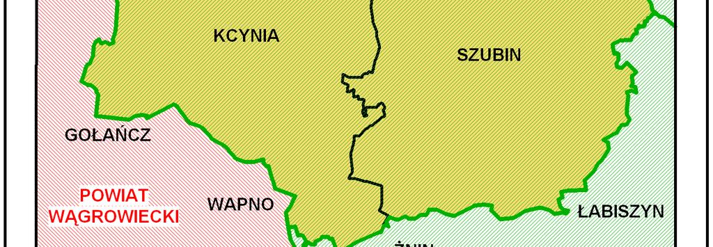 powiatu nakielskiego wynosi około 44 %, co oznacza,