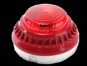 <65mA Natężenie dźwięku w odległości 1m >100dB Zakres temperatury pracy od -25 C do +55 C Stopień ochrony obudowy IP 21C Masa ~184g Wymiary Ø 115 x