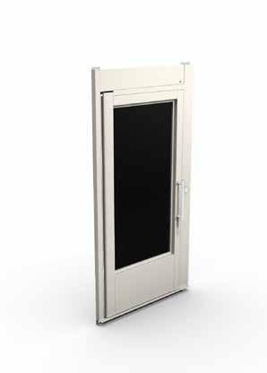 Drzwi Drzwi Aritco 4000 Informacje ogólne Drzwi przystankowe są wykonane z hartowanej i galwanizowanej stali oraz hartowanego szkła laminowanego o grubości 8 mm.