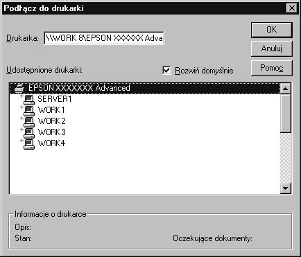 . Wybierz opcję Network printer server (Serwer drukarki sieciowej), a następnie kliknij przycisk Next (Dalej). 4.