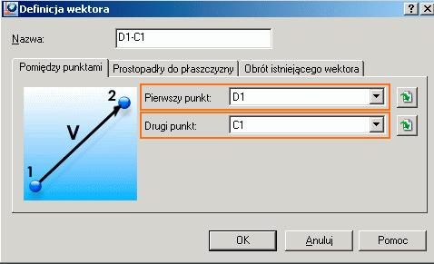 1. Z paska narzędzi Szkic wybierz funkcję Utwórz punkt szkicu przez przesunięcie. 2. Jako punkt bazowy dla przesunięcia wybierz punkt D1. Rysunek 10: Punkt szkicu D1 4.