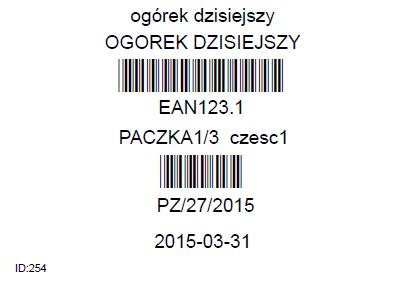 2.1. Etykiety Do poprawnej pracy z kolektorami należy wydrukować etykiety adresów położeń oraz towarów.