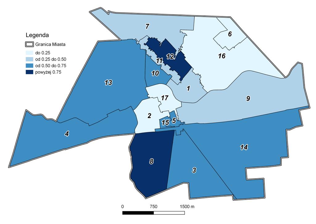 Green Key Diagnoza na potrzeby wyznaczenia obszaru zdegradowanego Zgodnie z zebranymi informacjami, liczba osób objętych procedurą "Niebieskiej karty" na terenie Miasta Międzyrzec Podlaski wynosiła