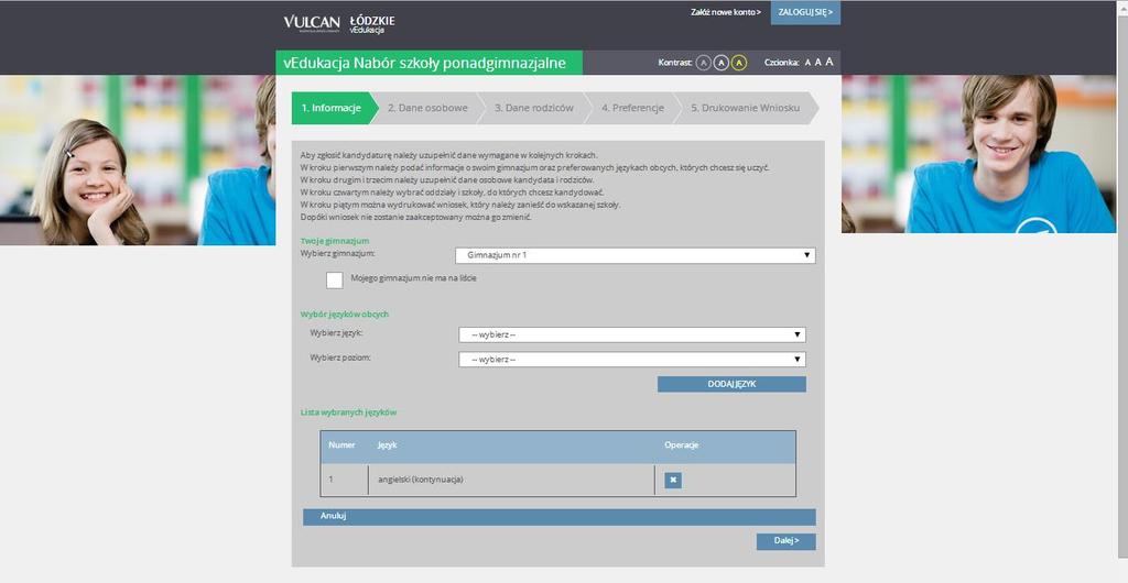 Wygląd stron