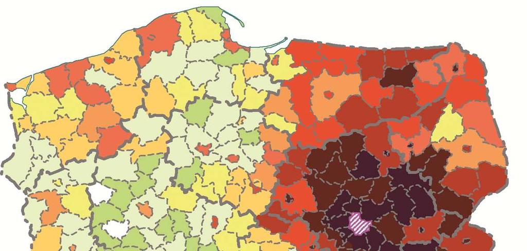 Zlewnia migracyjna Warszawy w