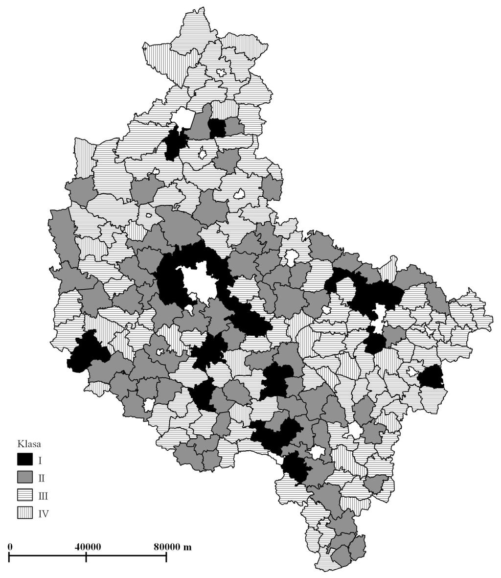 ZRÓŻNICOWANIE POZIOMU ROZWOJU SPOŁECZNO-GOSPODARCZEGO OBSZARÓW WIEJSKICH.
