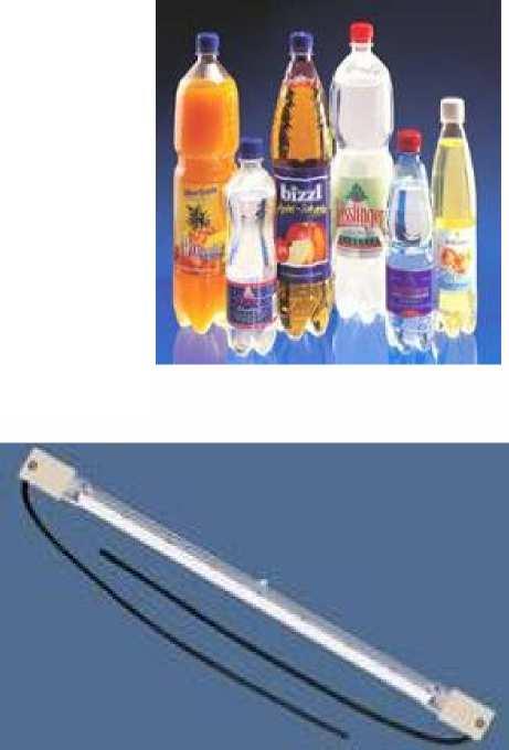Przykład zastosowania: Obróbka plastiku i termoformowanie Produkty: HALOTHERM z białym reflektorem 1 KW 3KW