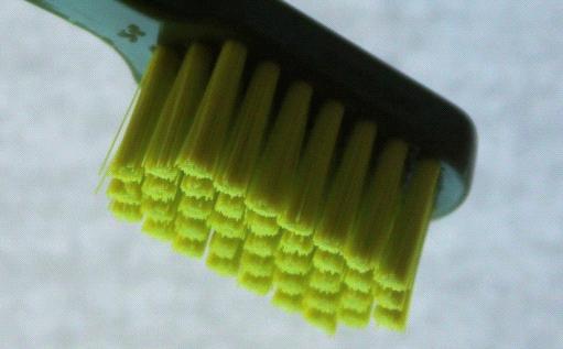 and delicate bristles, allowing massaging the gums.