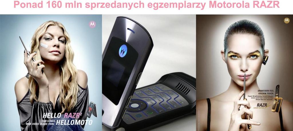 Innym przykładem jest wprowadzenie rozsuwanej Motoroli Milestone, pierwszego tak zaawansowanego telefonu dostępnego wówczas w sprzedaży.