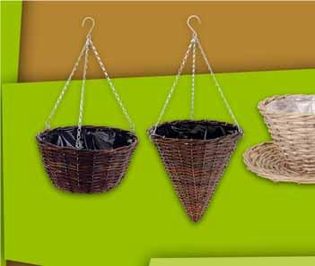 17 KOSZ WISZĄCY WIKLINOWY 30 x 16,5 CM 82252263
