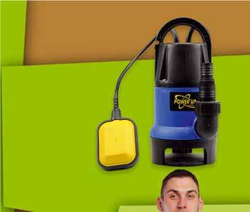 POMPA ZANURZENIOWA MOD. 79903 230 V/50 Hz moc: 400 W maks. wysokość tłoczenia: 5 m maks. wydajność: 6500 l/h maks. głębokość zanurzenia: 5 m maks. średnica ciał obcych: 25 mm 23370554 79 1 szt.