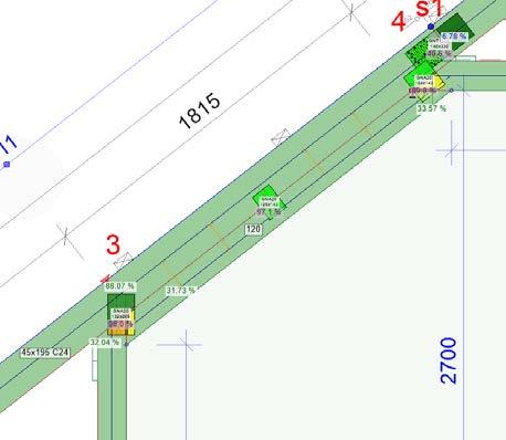 Zaawansowany model obliczeniowy w Pamirze to nie tylko teoretyczna zaleta ale i możliwość realnej oszczędności materiałów. Przykład 2. Odcinkowe wzmocnienie pasa ( extra pas ).