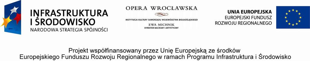 1/13 ZP/PN/20/12 Ogłoszenie o zamówieniu Roboty budowlane Rozbudowa Opery Wrocławskiej wraz z budową Sceny Letniej,Zadanie nr 1 Wykonanie ścian szczelinowych, płyty fundamentowej, tunelu zjazdowego