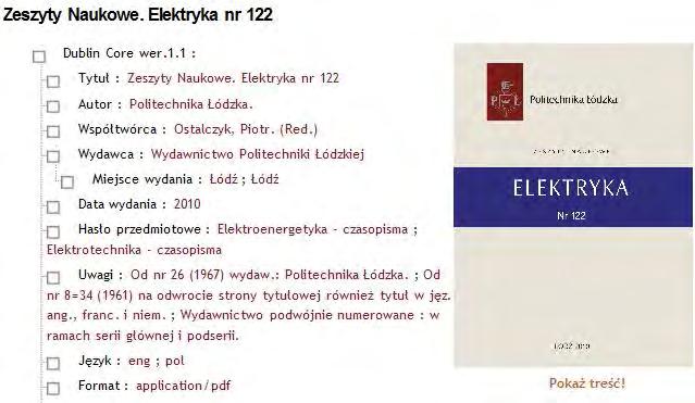 Biblioteki cyfrowe Tryb prezentacji zasobów cd.