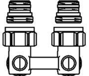 kątowe 1/2"GZ x 3/4"GZ AG-OVE-ZV01-015884 1015884 11,00 SZT 10 OG Maskowanica dekoracyjna do podwójnych przyłączy z odcięciem, prostych lub kątowych.