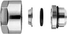 SYSTEMY ZEWCZE Złączki do rur dla wersji dekoracyjnej zaworów V2881/2, V2481/2, V2081/2 miedziana 24x19x14 mm