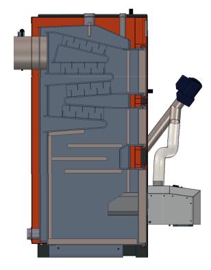 grubości 40 mm pozwala maksymalnie ograniczyć straty cieplne, - pełne bezpieczeństwo użytkowania, - wysoka sprawność przy niskiej emisji zanieczyszczeń - potwierdzona certyfikatami, - automatyczne