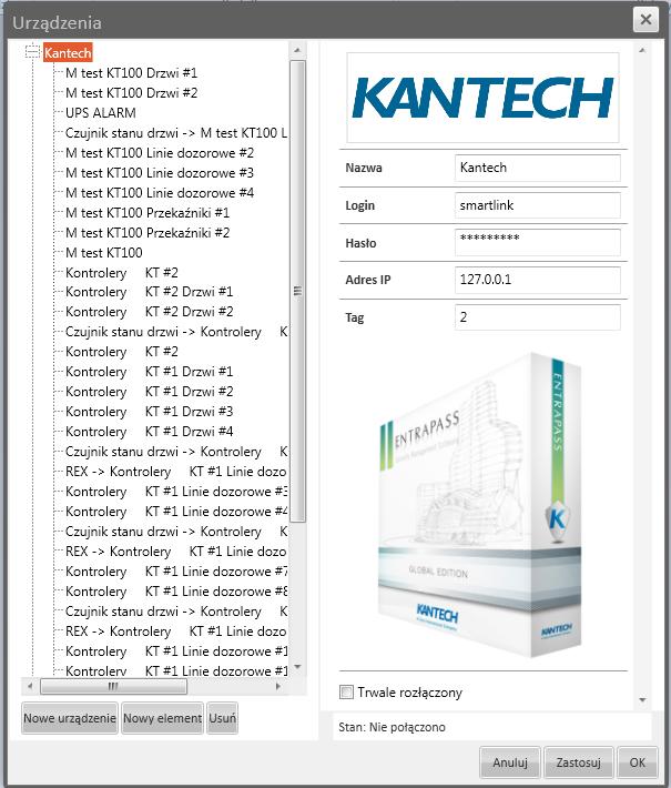 Instrukcja EQU Kantech Pobranie konfiguracji Konfiguracje Kantecha do IFTER EQU pobieramy za pomocą opcji we właściwościach integracji Kantech wskazując lokalizacje katalogu..\data\kantech.