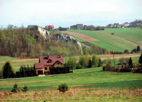 Joanna Pociask-Karteczka Fot. 2.2. Wzgórza zbudowane z wapieni górnej jury na Wyżynie Olkuskiej ( fot. M. Baścik ) Photo 2.2. Hills built of Jurassic limestones on the Olkusz Upland ( photo M.