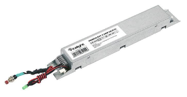 Moduły awaryjne Emergency units Moduły awaryjne Emergency units Primus EXT Stopień ochrony IP20 / IP20 protection rating 27 Obudowa modułu z ocynkowanej stali / Unit enclosure made of zinc-coated
