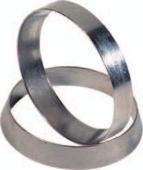 KTR 1 (niesamocentrujący) Pierścień cienkościenny Zwiększanie momentu obrotowego przez zastosowanie kilku zestawów pierścieni Wymaga dodatkowych elementów mocujących Instrukcja montażu na stronie