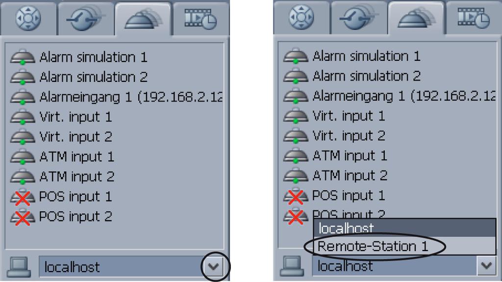 Bosch Recording Station Interfejs użytkownika pl 21 2.6.3 Wyświetlanie wejść alarmowych Po wybraniu karty wyświetlane są wszystkie lokalnie skonfigurowane wejścia alarmowe oraz ich stany.