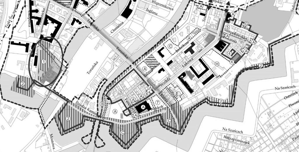 Dolne Miasto / Plac Wałowy / Stare Przedmieście Działania inwestycyjne 1. Zagospodarowanie Placu Wałowego wraz z remontem przyległych kamienic i infrastruktury technicznej. 2.