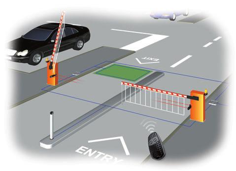 SZLABANY AUTOMATYCZNE PRZYKŁADOWA INSTALACJA DLA ZASTOSOWANIA PRZEMYSŁOWEGO GARD 6,5 m i 12 m Szlabany najwyższej klasy.