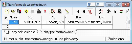 λ,, oblicenie niekstałcenia i konwergencji φφ', φ'',