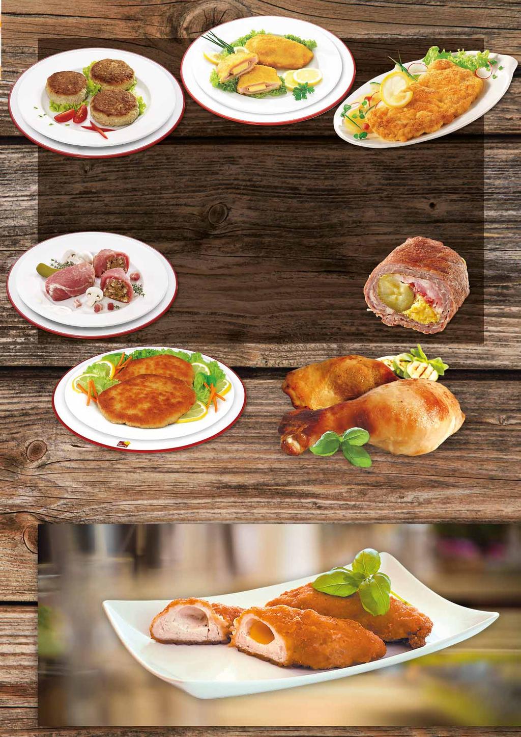KLOPSY DROBIOWE 120 G pakowane po 52 szt. 33337544 PANIEROWANY CORDON BLEU 160 G pakowany po 40 szt. 33389909 KOTLET SCHABOWY PANIEROWANY 100 G pakowany po 70 szt.
