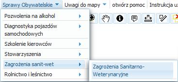 3.5 Zagrożenia sanitarno-weterynaryjne Zadaniem usługi aplikacyjnej bezpieczeństwa sanitarno-weterynaryjnego jest prowadzenie