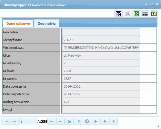 3 Sprawy obywatelskie Użytkownik posiada możliwość przeglądania danych atrybutowych, filtracji obiektów według zadanych kryteriów, exportu danych do pliku (excel, pdf, csv), widoku zbiorczego danych