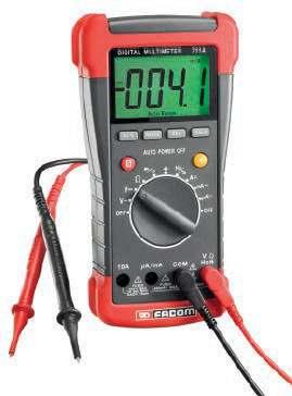 CEGOWY MIERNIK UNIWERSALNY Pomiar RMS/600 V KAT III Woltomierz: AC / DC od 0 do 600 V Amperomierz: AC / DC od 0 do 400 A Omomierz: 0 do 20 MOhm Test ciągłości Tester diod < 50 Ω Dostarczany z
