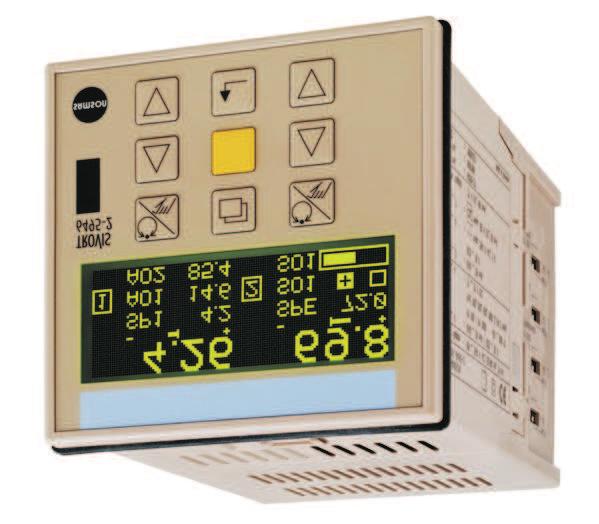 Seria 6495 Regulator przemys³owy TROVIS 6495-2 do zabudowy tablicowej (p³yta czo³owa o wymiarach 96 x 96 mm / 3.78 x 3.