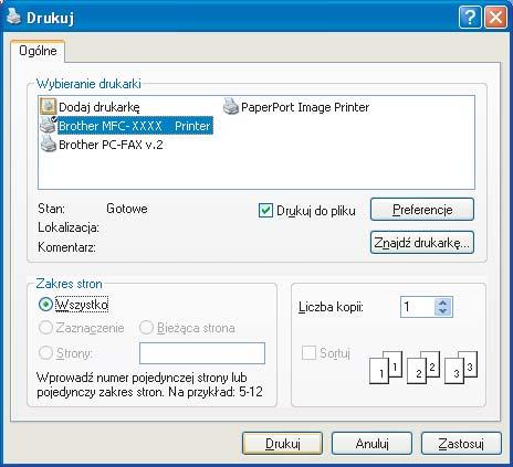 14 Drukowanie danych z pamięci flash USB 14 Po wybraniu funkcji drukowania bezpośredniego do drukowania danych nie jest potrzebny komputer.