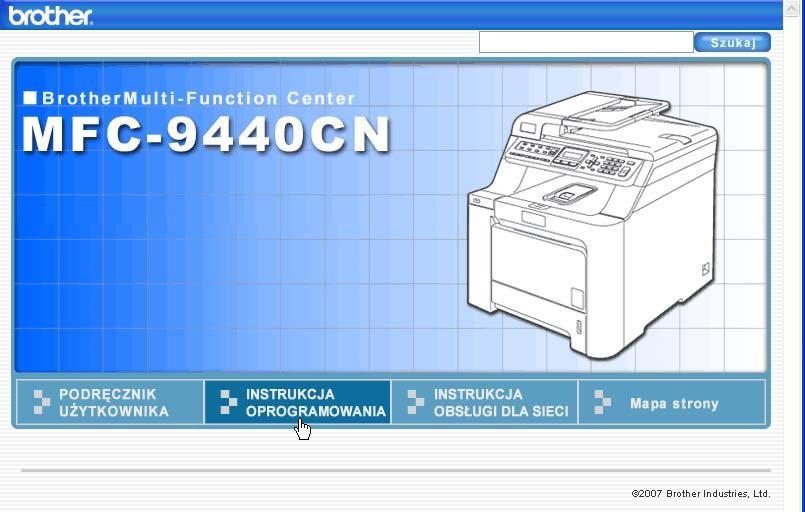 15 Funkcje oprogramowania i sieciowe 15 Podręcznik użytkownika na dysku CD-ROM zawiera Instrukcja oprogramowania i Instrukcja obslugi dla sieci z opisem funkcji dostępnych po podłączeniu do komputera