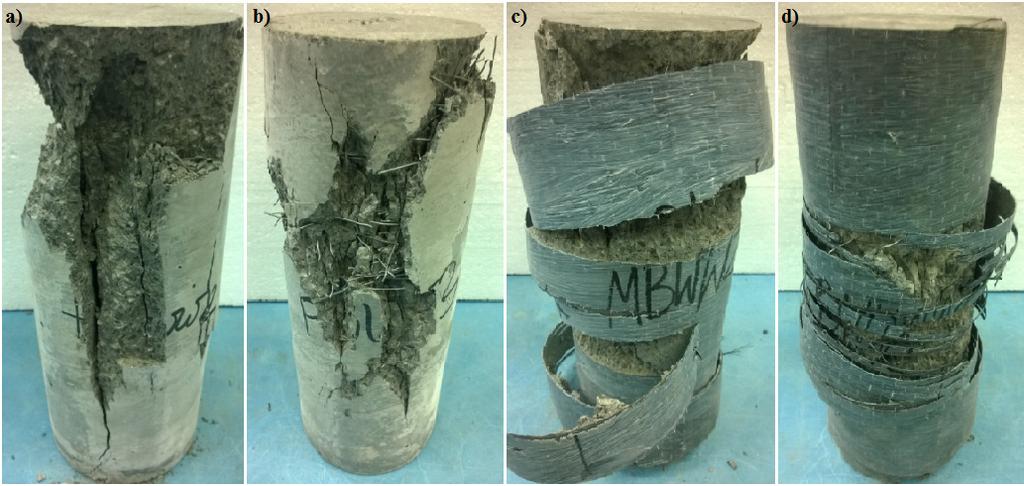 Nośność elementów osiowo ściskanych na przykładzie kolumn z betonu 313 obciążania i odciążania próbek, dlatego też uzyskane wyniki mają charakter jakościowy. Fotografie zamieszczone na rys.